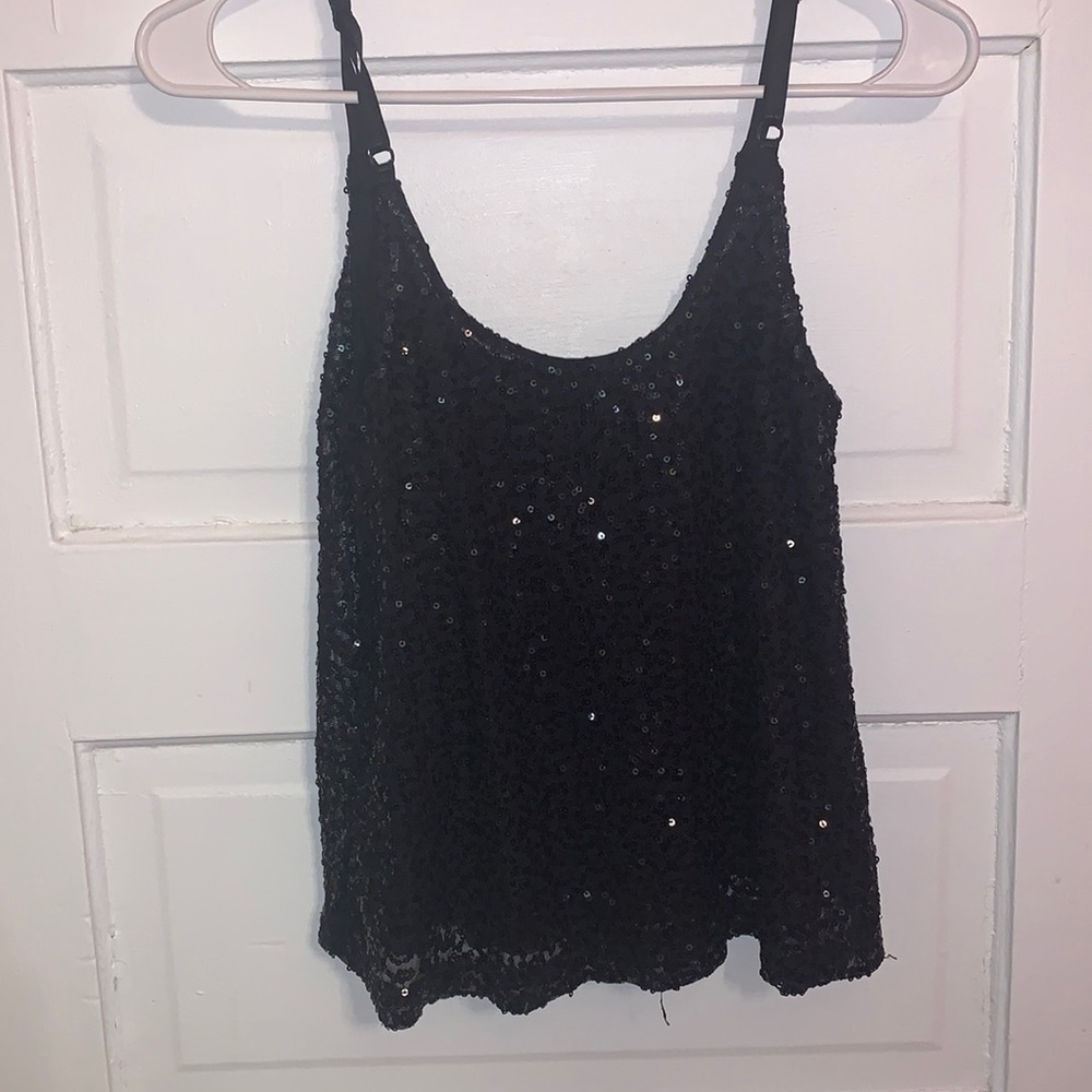 Black sparkly blouse